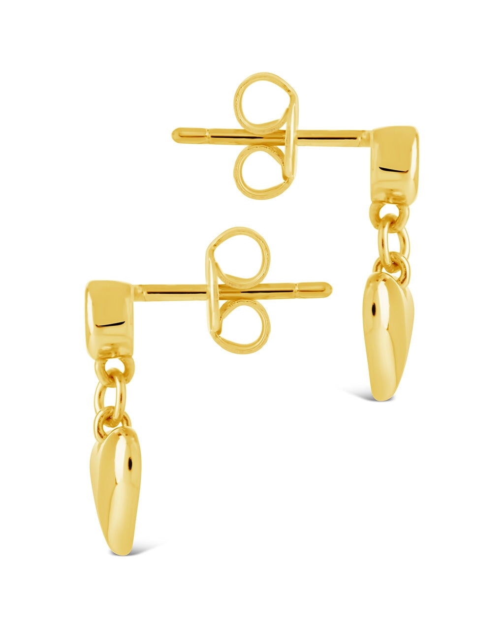 Luna Heart & CZ Studs Earring Sterling Forever 