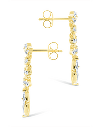Sterling Silver Adrian CZ Waterfall Statement Studs - Sterling Forever
