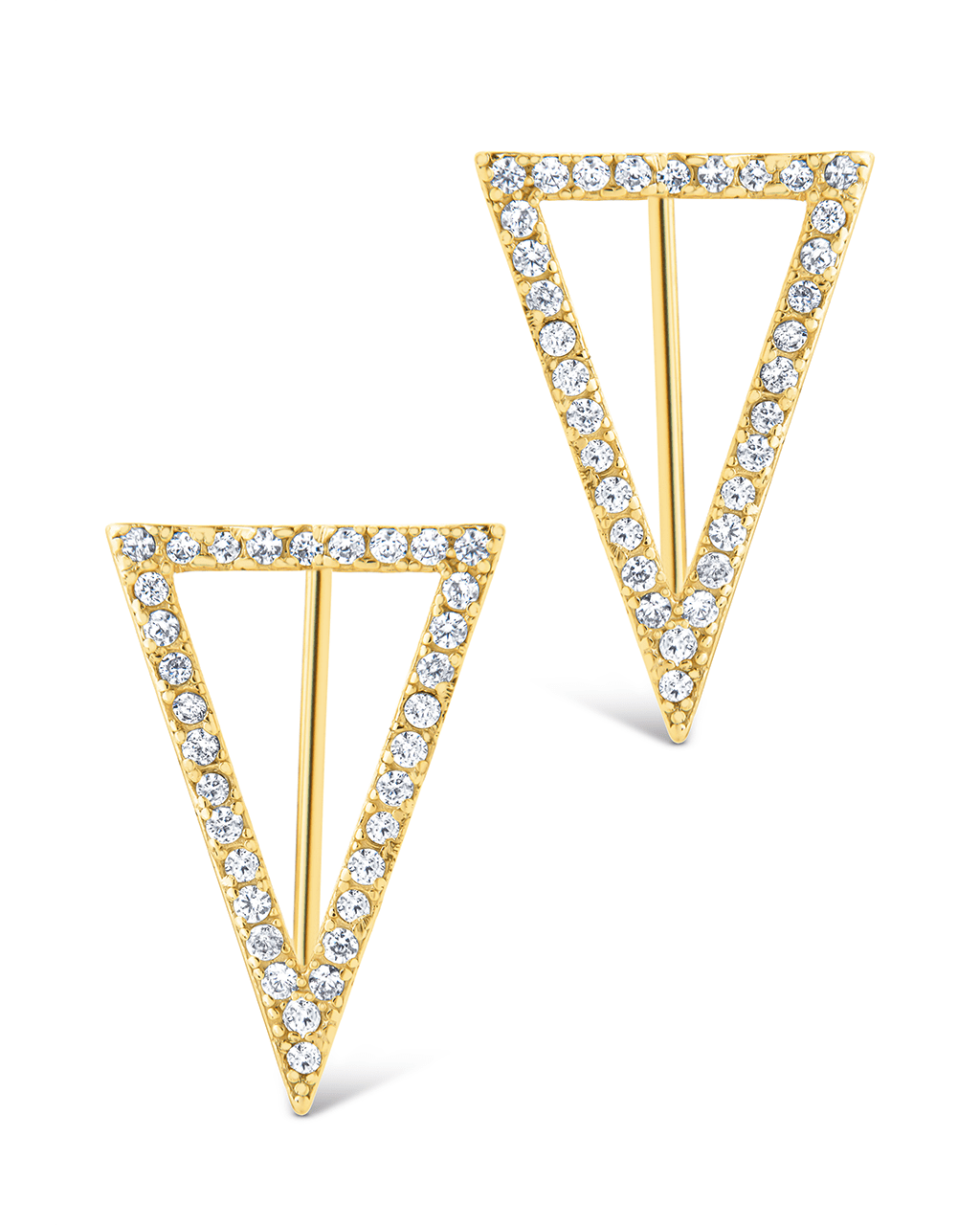 Sterling Silver Janine CZ Geometric Crawler Earrings - Sterling Forever