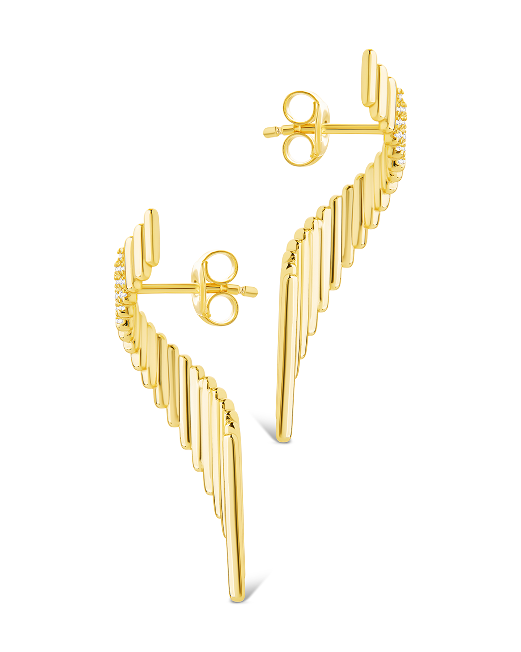 Sterling Silver Andrea CZ Stud Earrings