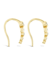 Sterling Silver Talia CZ Bezel Crawler Earrings - Sterling Forever