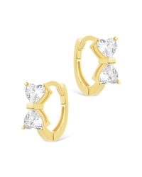 Sterling Silver Ravenna CZ Micro Hoop Earrings - Sterling Forever