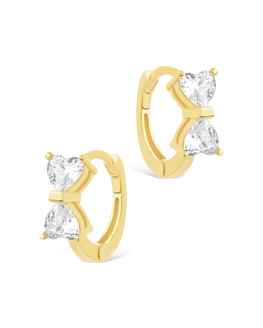 Sterling Silver Ravenna CZ Micro Hoop Earrings - Sterling Forever