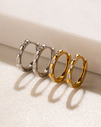 Sterling Silver Henley CZ Baguette Micro Hoop Earrings - Sterling Forever