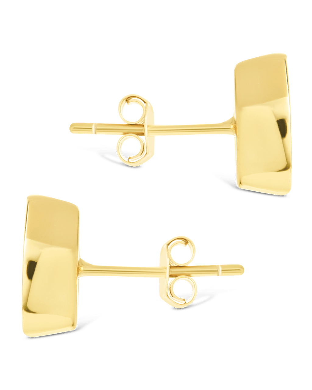 Sterling Silver Marquise Cut Bezel Set Stud Earrings - Sterling Forever