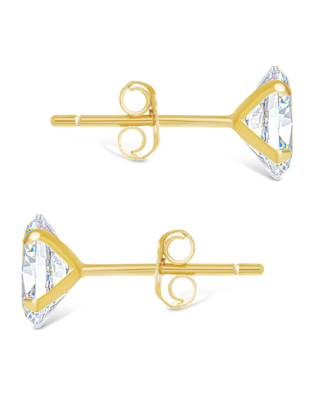 Sterling Silver Oval Cut Prong Set Stud Earrings - Sterling Forever