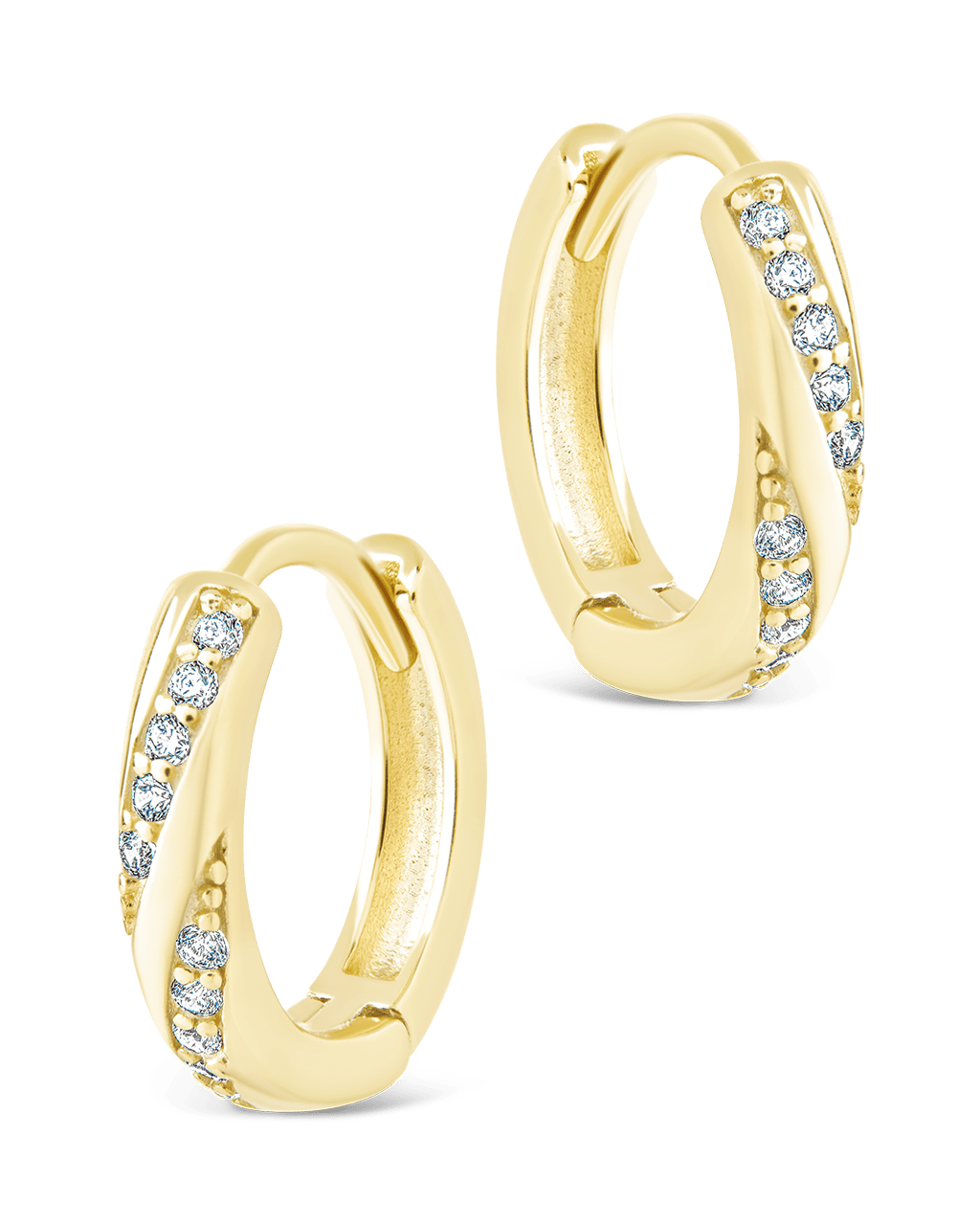 Sterling Silver Adelise Micro Hoops - Sterling Forever