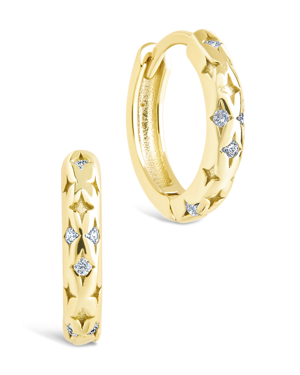 Sterling Silver Blakelyn Micro Hoops – Sterling Forever