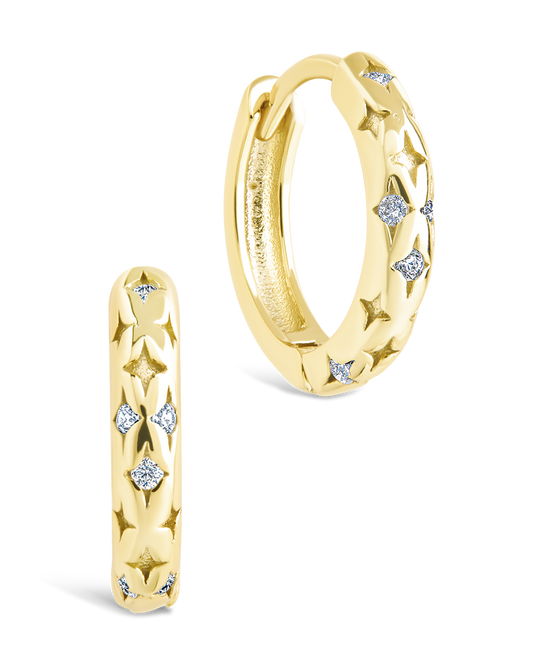 Sterling Silver Blakelyn Micro Hoops