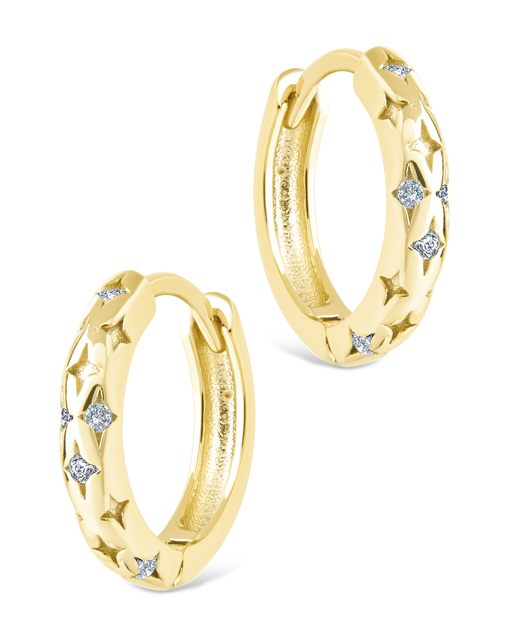 Sterling Silver Blakelyn Micro Hoops - Sterling Forever