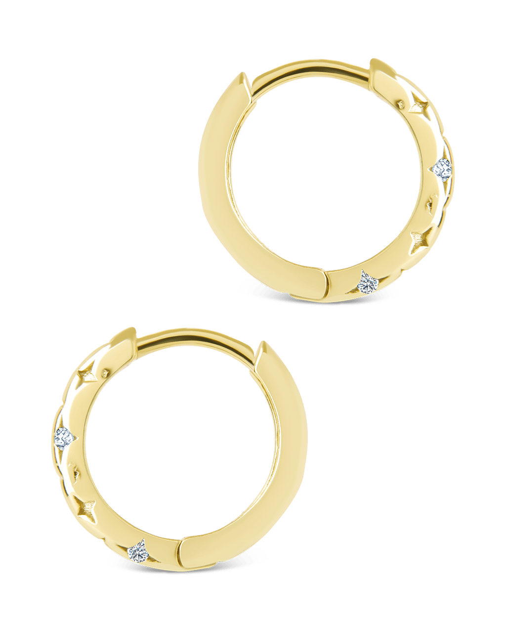 Sterling Silver Blakelyn Micro Hoops - Sterling Forever
