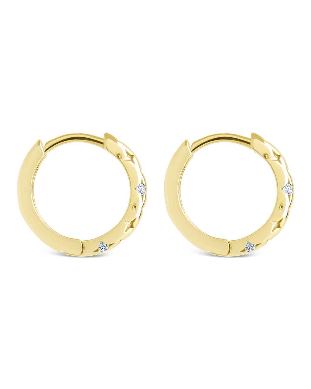 Sterling Silver Blakelyn Micro Hoops - Sterling Forever