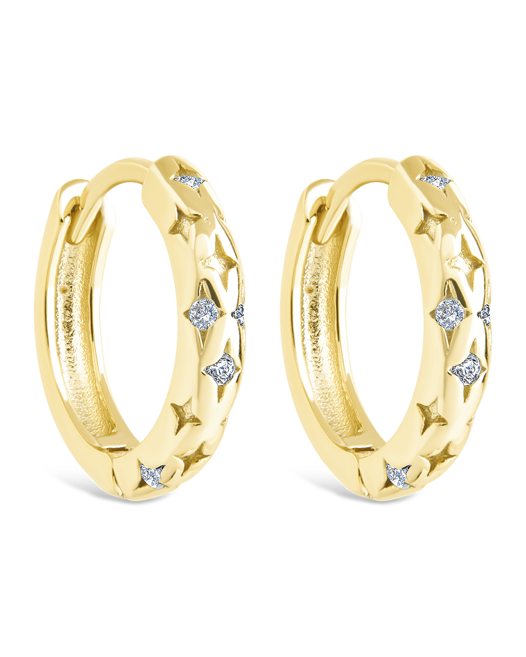 Sterling Silver Blakelyn Micro Hoops - Sterling Forever