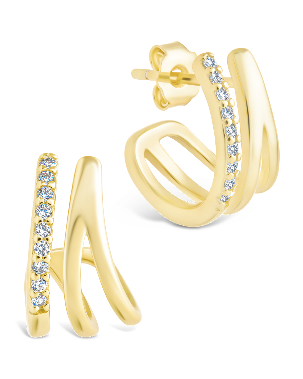 Sterling Silver Harlowe Claw Studs