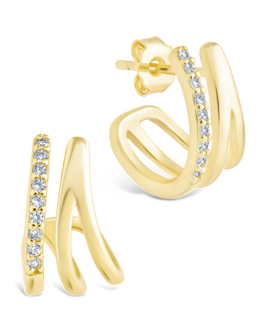 Sterling Silver Harlowe Claw Studs