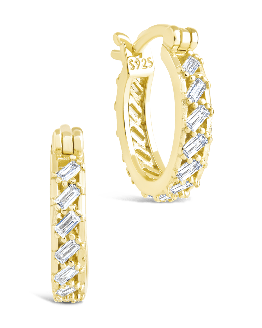 Sterling Silver Norabelle Micro Hoops - Sterling Forever