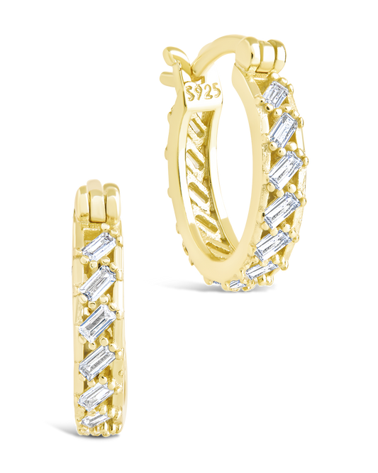 Sterling Silver Norabelle Micro Hoops