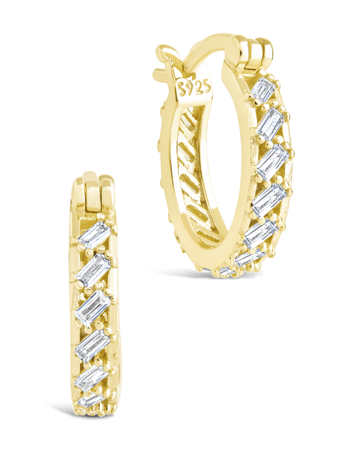 Sterling Silver Norabelle Micro Hoops
