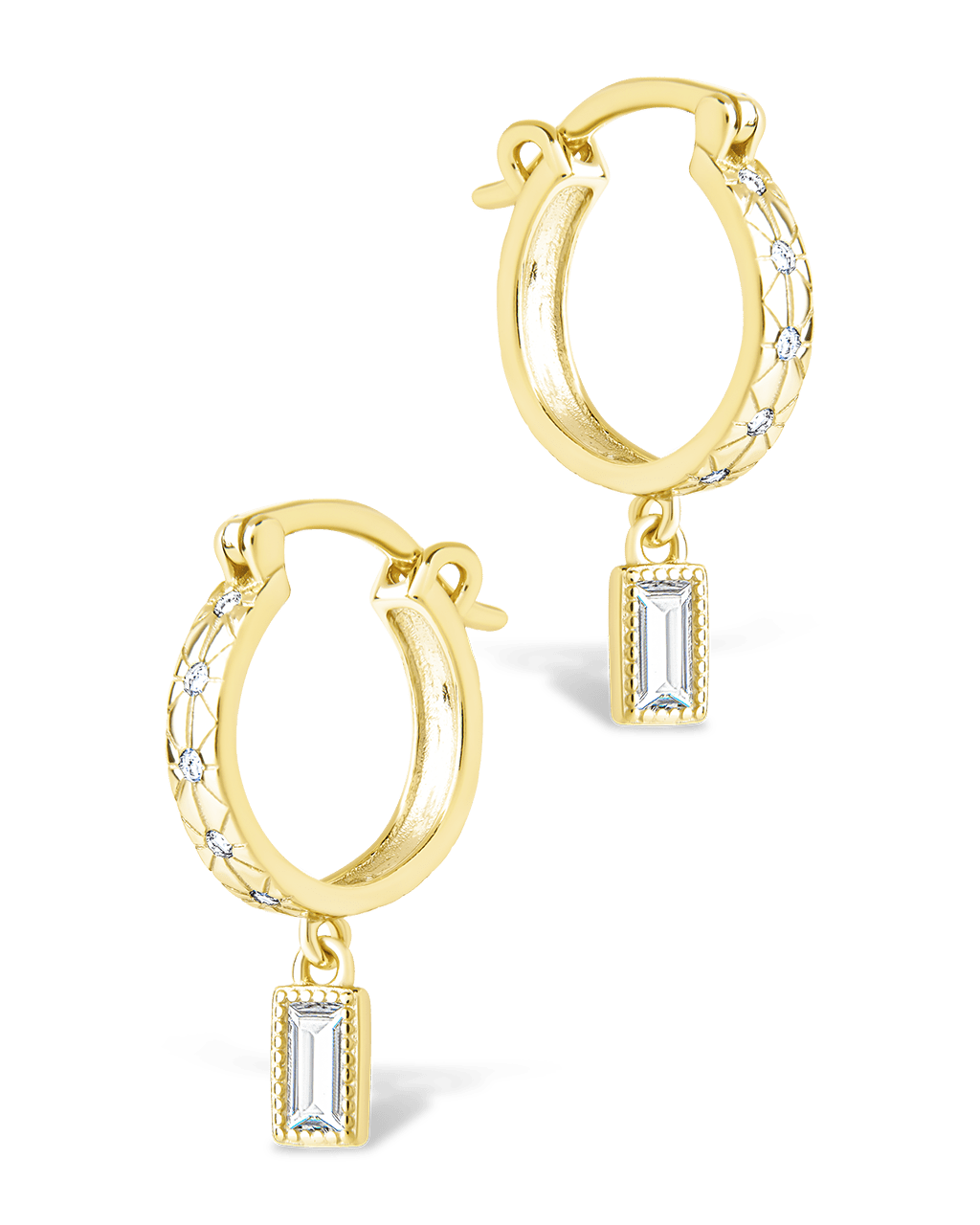 Sterling Silver Oaklyn Micro Hoops - Sterling Forever