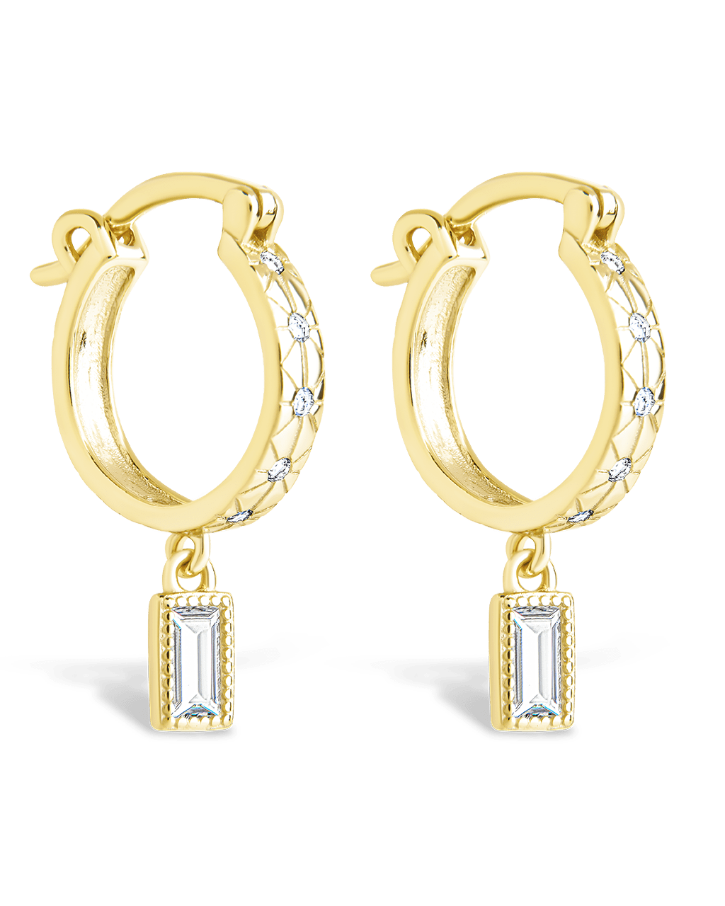 Sterling Silver Oaklyn Micro Hoops - Sterling Forever
