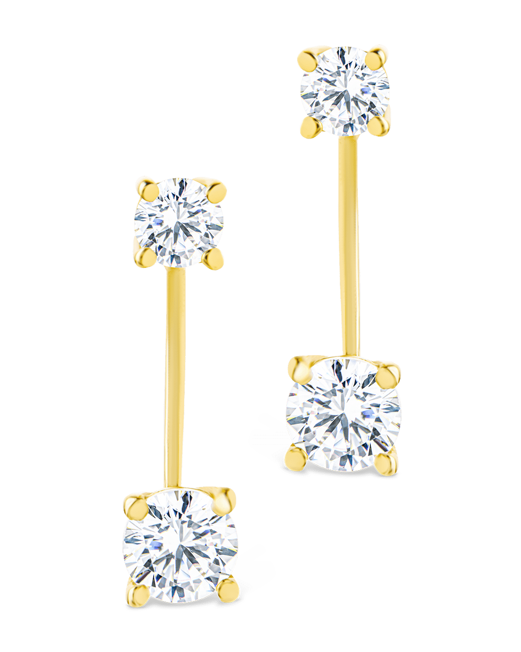 Sterling Silver Brilliant Cut Duo Jackets - Sterling Forever