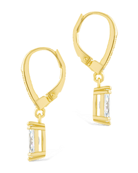 Sterling Silver Allegra Marquise Cut CZ French Clip Earrings - Sterling Forever