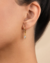 Sterling Silver Allegra Marquise Cut CZ French Clip Earrings - Sterling Forever