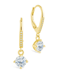 Sterling Silver Matilda Brilliant Cut CZ French Clip Earrings - Sterling Forever