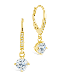 Sterling Silver Matilda Brilliant Cut CZ French Clip Earrings - Sterling Forever
