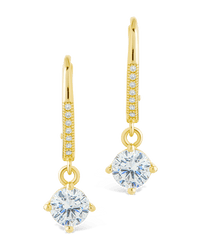 Sterling Silver Matilda Brilliant Cut CZ French Clip Earrings - Sterling Forever