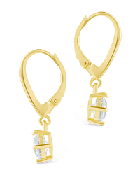 Sterling Silver Matilda Brilliant Cut CZ French Clip Earrings - Sterling Forever