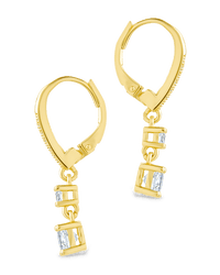 Sterling Silver Magdalena Brilliant Cut CZ French Clip Earrings - Sterling Forever