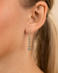 Sterling Silver Ianthe Brilliant Cut CZ Dangle Earrings - Sterling Forever