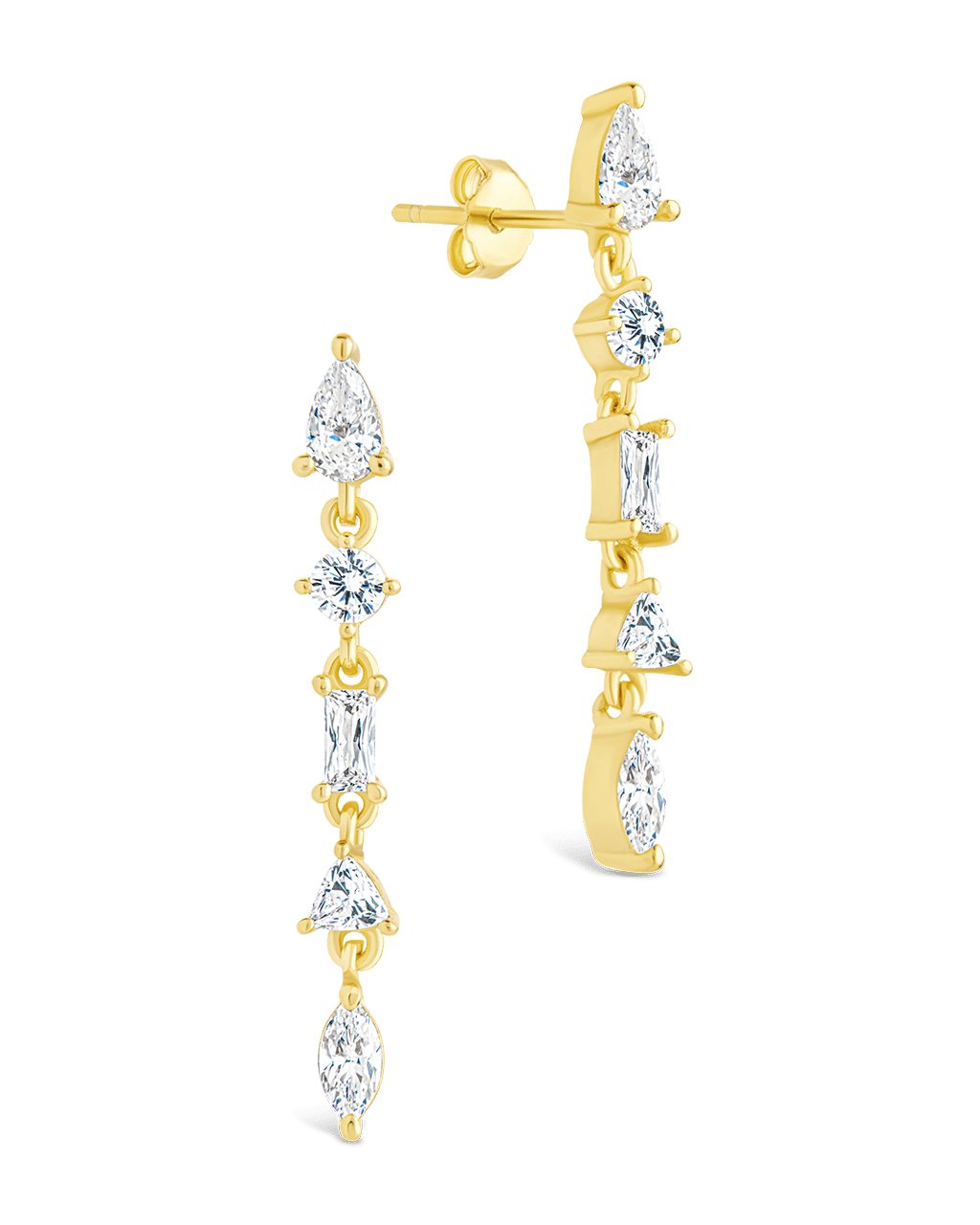 Sterling Silver Jacinda CZ Dangle Earrings - Sterling Forever
