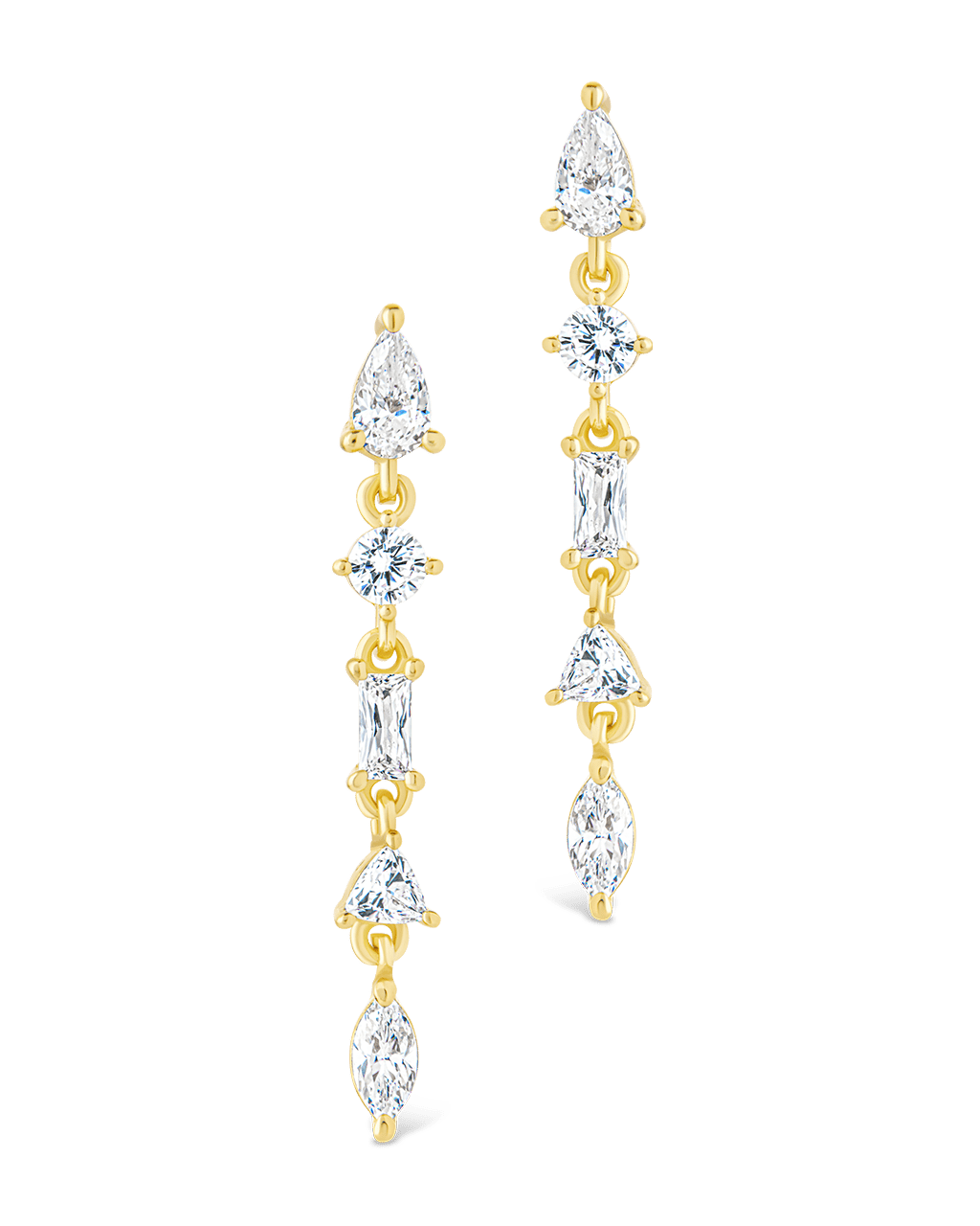 Sterling Silver Jacinda CZ Dangle Earrings - Sterling Forever