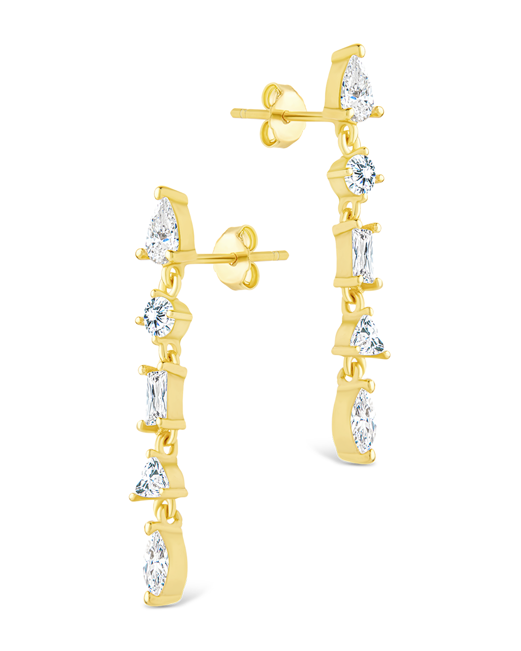 Sterling Silver Jacinda CZ Dangle Earrings