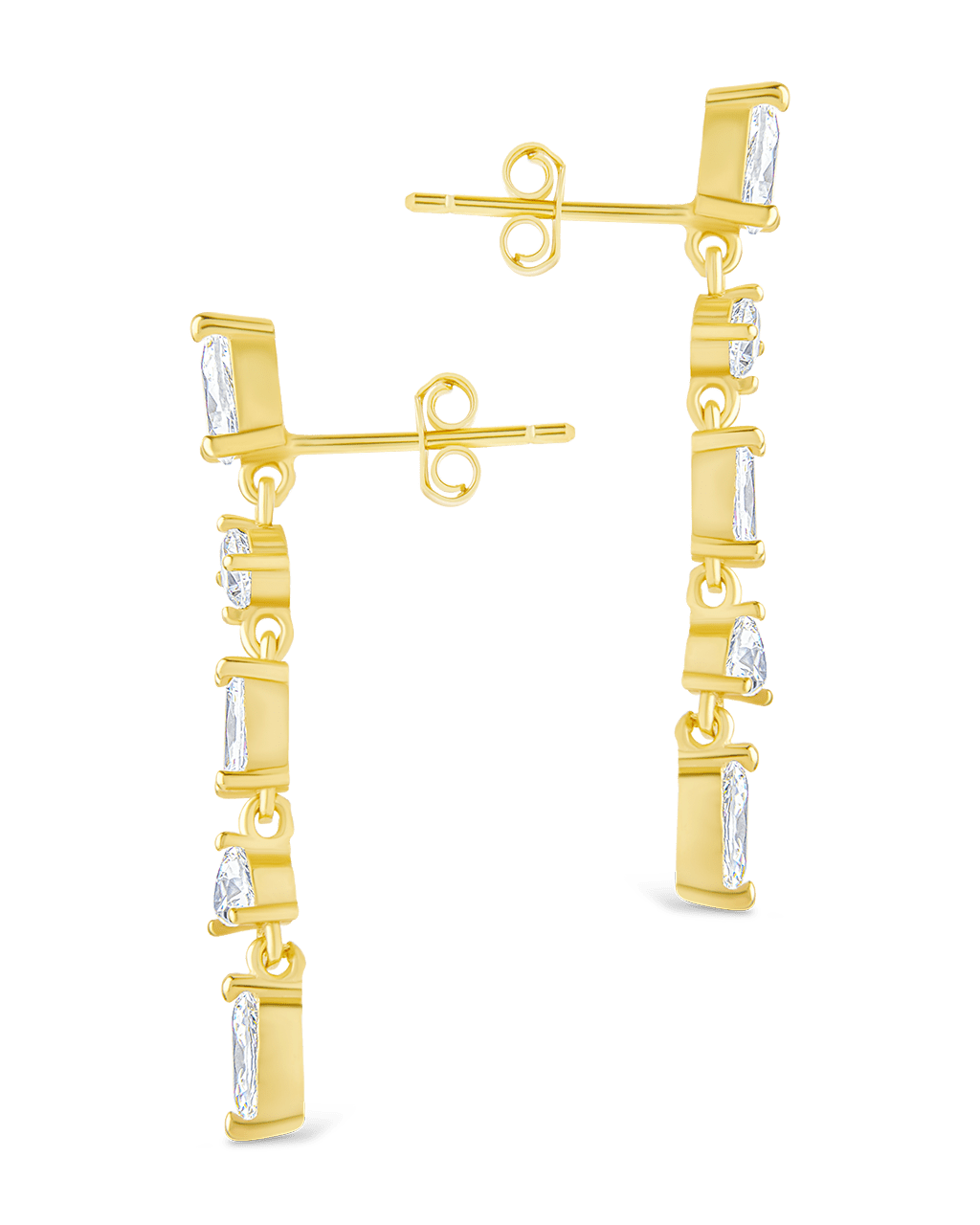 Sterling Silver Jacinda CZ Dangle Earrings - Sterling Forever