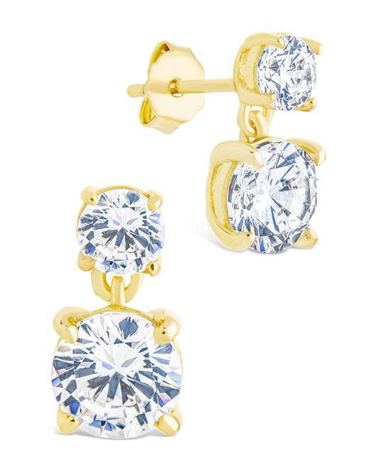 Sterling Silver Galatea Brilliant Cut CZ Studs