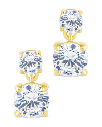 Sterling Silver Galatea Brilliant Cut CZ Studs - Sterling Forever