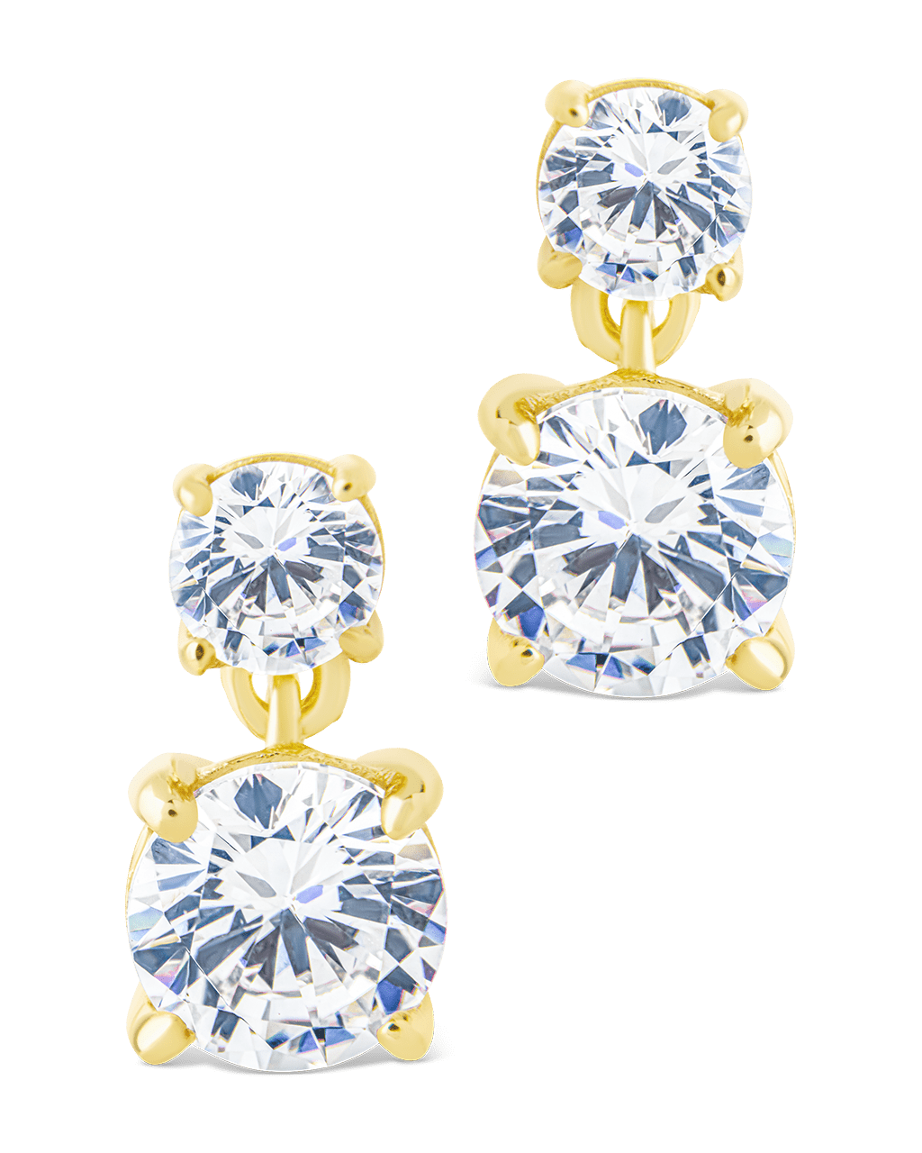 Sterling Silver Galatea Brilliant Cut CZ Studs - Sterling Forever