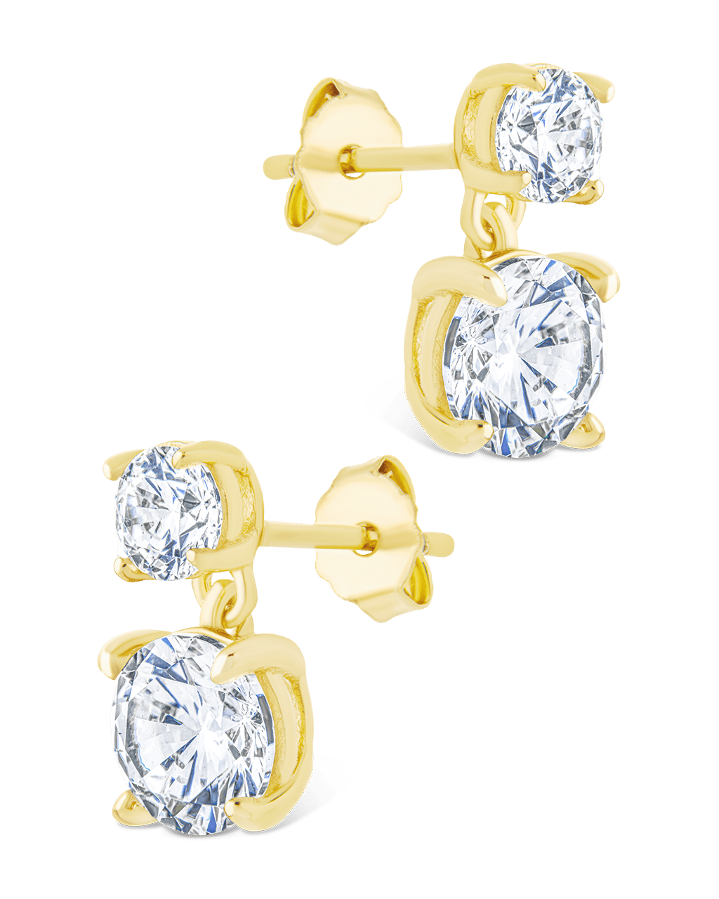 Sterling Silver Galatea Brilliant Cut CZ Studs - Sterling Forever