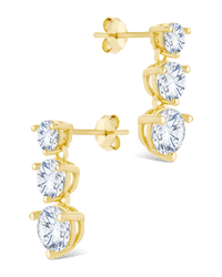 Sterling Silver Opaline Brilliant Cut CZ Studs - Sterling Forever