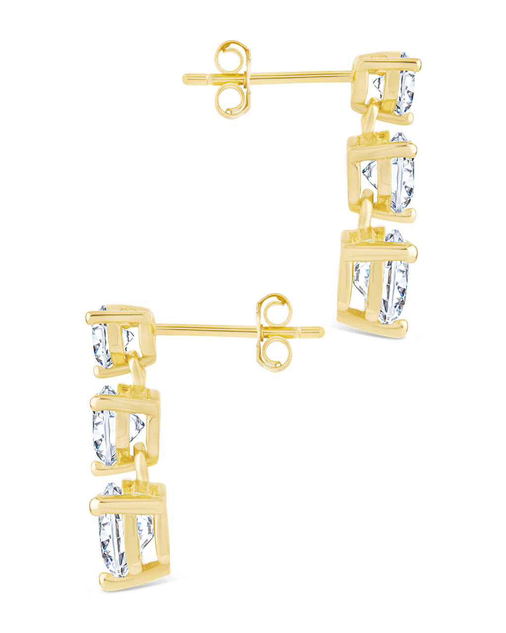 Sterling Silver Opaline Brilliant Cut CZ Studs - Sterling Forever