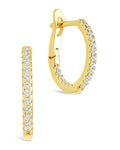 Sterling Silver Lilia CZ Infinity Hoops - Sterling Forever