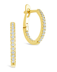Sterling Silver Lilia CZ Infinity Hoops - Sterling Forever
