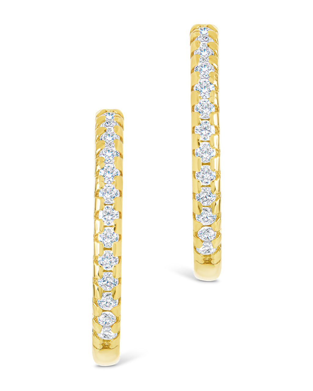 Sterling Silver Lilia CZ Infinity Hoops