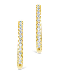 Sterling Silver Lilia CZ Infinity Hoops - Sterling Forever