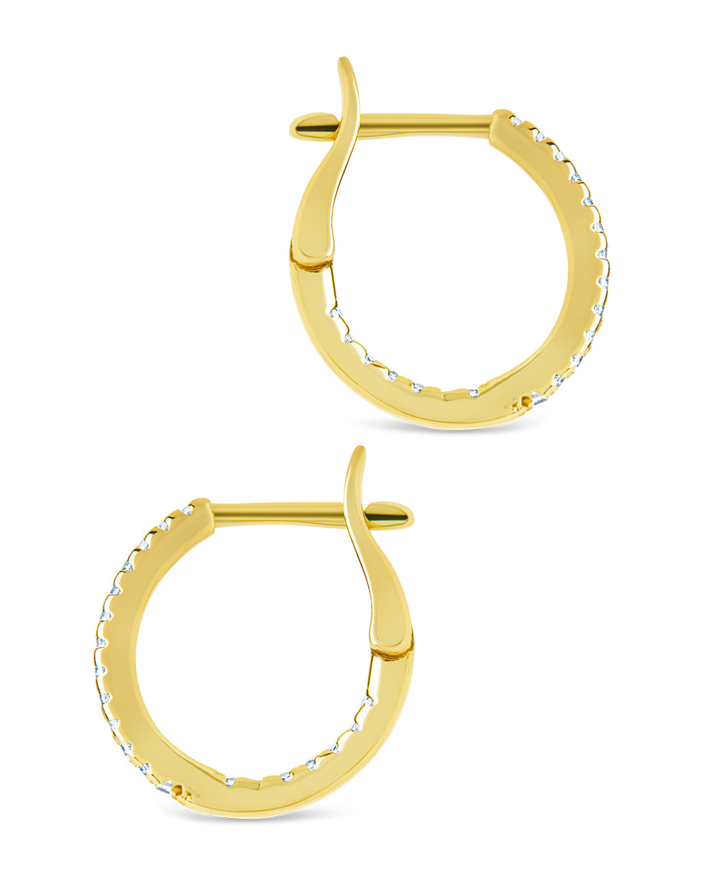 Sterling Silver Lilia CZ Infinity Hoops