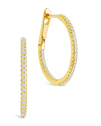 Sterling Silver Lilia CZ Infinity Hoops - Sterling Forever