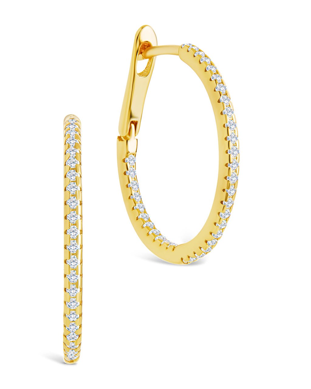 Sterling Silver Lilia CZ Infinity Hoops - Sterling Forever